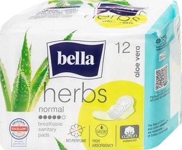 Bella Herbs normal 12ks Aloe Vera - Kosmetika Pro ženy Intimní hygiena Vložky